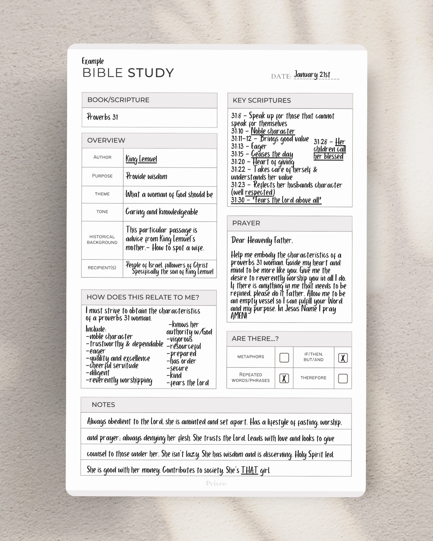 FREE Printable + Digital Bible Study Worksheet